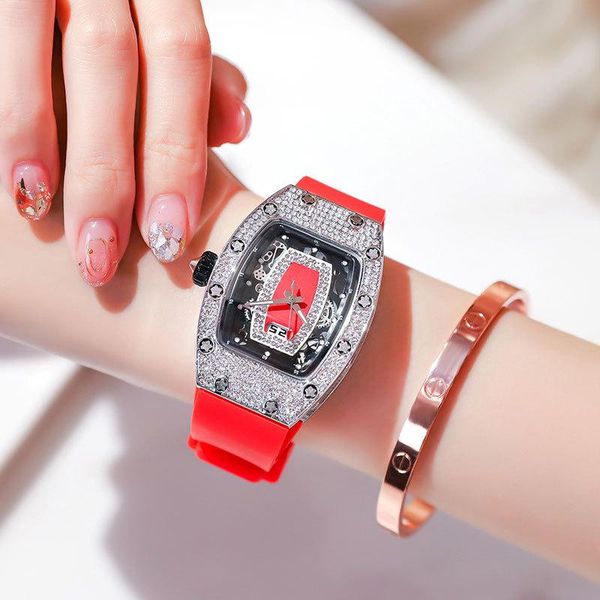 wristwatches diamond luxury ladies quartz watch trend fashion silicone rm style girl gift woman reloj hombref, Slivery;brown
wristwatches diamond luxury ladies quartz watch trend fashion silicone rm style girl gift woman reloj hombref, Slivery;brown