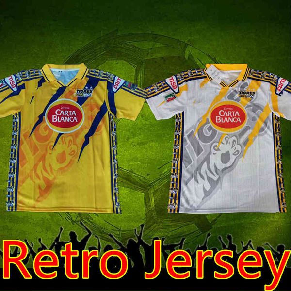 1998 1997 mexico tigres retro soccer jerseys home yellow vintage football shirts jersey classic tiger shirt, Black
1998 1997 mexico tigres retro soccer jerseys home yellow vintage football shirts jersey classic tiger shirt, Black