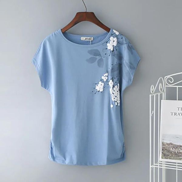 fashion printing o-neck short sleeve t-shirt women chic korean casual loose plus size tee femeal 2021 summer mom women's, White
fashion printing o-neck short sleeve t-shirt women chic korean casual loose plus size tee femeal 2021 summer mom women's, White