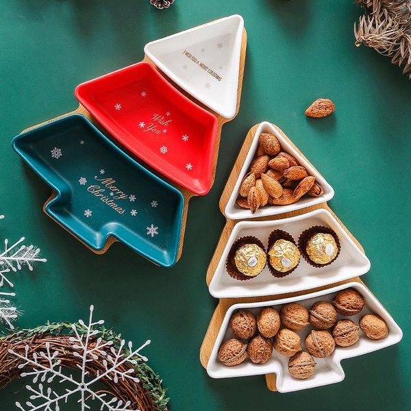 dishes & plates creative mixed color christmas tree ceramic snack plate with bamboo shaped dessert fruit candy
dishes & plates creative mixed color christmas tree ceramic snack plate with bamboo shaped dessert fruit candy