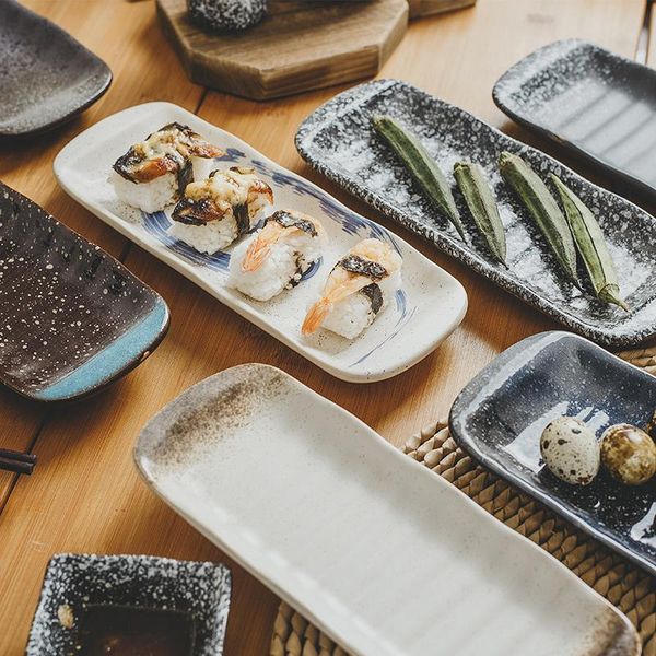 dishes & plates 9 inch ceramic japanese sushi plate snack personality retro tableware set creative rectangular
dishes & plates 9 inch ceramic japanese sushi plate snack personality retro tableware set creative rectangular