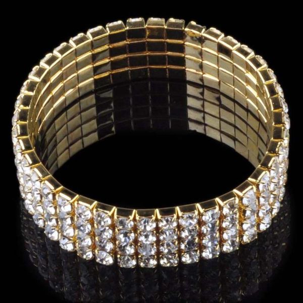 link, chain imixlot crystal rhinestone fashion lady stretch gold silver color bracelet bangle wedding bridal wristband charm jewelry, Black
link, chain imixlot crystal rhinestone fashion lady stretch gold silver color bracelet bangle wedding bridal wristband charm jewelry, Black