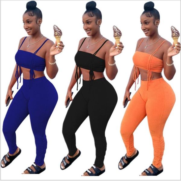women's swimwear summer two piece set women knit shirring tube pants matchings ets nightclub style 2 sets streetwear wholesale items, White;black
women's swimwear summer two piece set women knit shirring tube pants matchings ets nightclub style 2 sets streetwear wholesale items, White;black