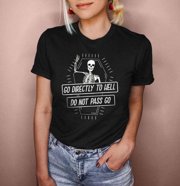 gothic skull go directly to hell do not pass t-shirt 100% cotton cute funny tumblr women quote fashion tshirt tee women's, White
gothic skull go directly to hell do not pass t-shirt 100% cotton cute funny tumblr women quote fashion tshirt tee women's, White