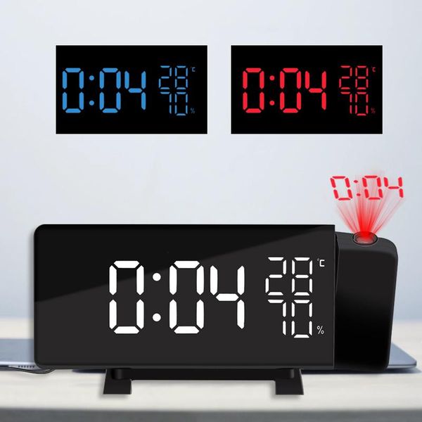desk & table clocks projection clock three-color radio led temperature and humidity fm fashion
desk & table clocks projection clock three-color radio led temperature and humidity fm fashion