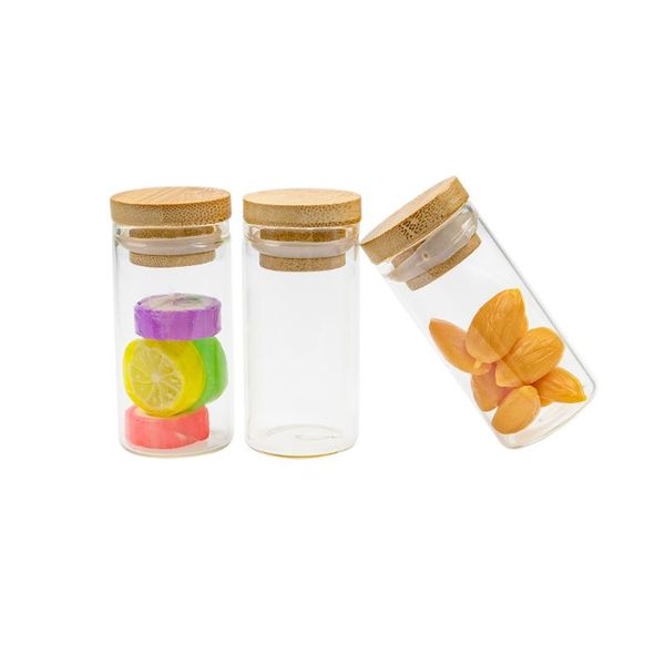 storage bottles & jars 5pcs 25ml clear glass bottle with bamboo wood rubber cap craft vials refillable reusable multipurpose candy food pot
storage bottles & jars 5pcs 25ml clear glass bottle with bamboo wood rubber cap craft vials refillable reusable multipurpose candy food pot