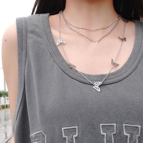 chokers personality fadeless necklace female ins simple atmosphere butterfly clavicle chain fashion temperament versatile, Golden;silver
chokers personality fadeless necklace female ins simple atmosphere butterfly clavicle chain fashion temperament versatile, Golden;silver
