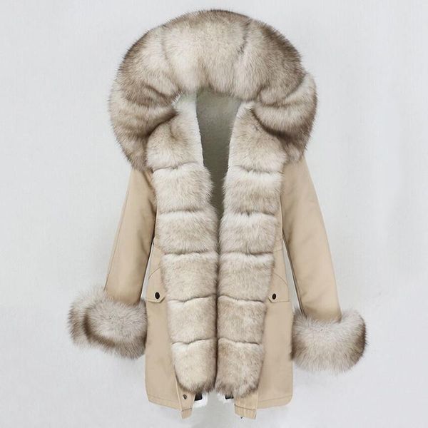 women's fur & faux 2021 fashion winter jacket women coat natural real collar loose long parkas big outerwear detachable, Black
women's fur & faux 2021 fashion winter jacket women coat natural real collar loose long parkas big outerwear detachable, Black
