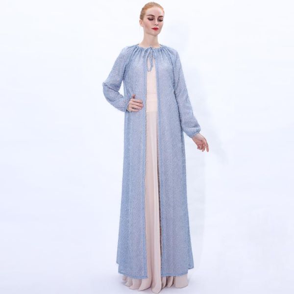 casual dresses summer spring women turkey muslim light fuzz o neck drawstring hijab cardigan cap open front fluff thin abaya dress kimono, Black;gray
casual dresses summer spring women turkey muslim light fuzz o neck drawstring hijab cardigan cap open front fluff thin abaya dress kimono, Black;gray