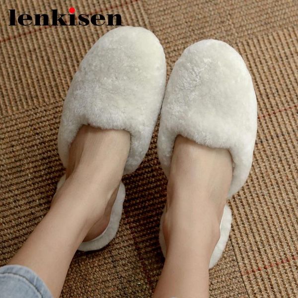 lenkisen outside slipper wool round toe low heel autumn winter high street fashion beauty lady slip on shoes women l82 slippers, Black
lenkisen outside slipper wool round toe low heel autumn winter high street fashion beauty lady slip on shoes women l82 slippers, Black