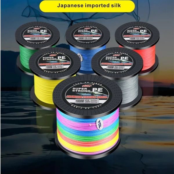 fishing 4 strands ultra strong braided pe line smaller diameter zero memory and extension multiple colors solid color 1093yds/1000m 10.58 lb
fishing 4 strands ultra strong braided pe line smaller diameter zero memory and extension multiple colors solid color 1093yds/1000m 10.58 lb