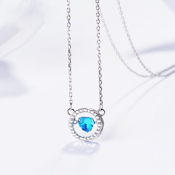 beating blue heart japanese and korean simple versatile love 925 sterling silver necklace pendant clavicle chain gift, Black
beating blue heart japanese and korean simple versatile love 925 sterling silver necklace pendant clavicle chain gift, Black