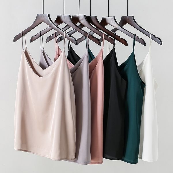 korean small vest cami sleeveless tanks for women's bottoms with smooth satin loose and shirts worn outside women 210319, Black
korean small vest cami sleeveless tanks for women's bottoms with smooth satin loose and shirts worn outside women 210319, Black