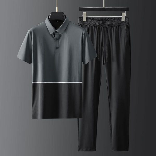 minglu summer male sets (t-shirt+pants) luxury contrast color splicing short sleeve man fashion sport casual slim mens men's tracksuits, Gray
minglu summer male sets (t-shirt+pants) luxury contrast color splicing short sleeve man fashion sport casual slim mens men's tracksuits, Gray