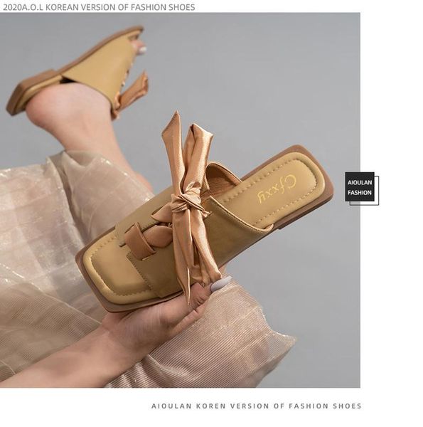 slippers 2021 autumn woman square-toe silk bowknot flat ladies fragrance sandals casual wear women's shoes botas mujer, Black
slippers 2021 autumn woman square-toe silk bowknot flat ladies fragrance sandals casual wear women's shoes botas mujer, Black
