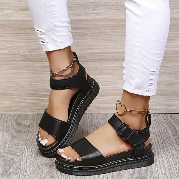 sandals 2021 summer platform sports ladies wedges comfortable flat shoes slip-toe non-slip buckle solid, Black
sandals 2021 summer platform sports ladies wedges comfortable flat shoes slip-toe non-slip buckle solid, Black