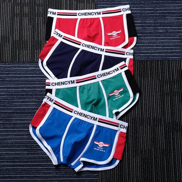 underpants style men's cotton boxers, personalized fashion, sports, breathable and comfortable middle waist underwear, Black;white
underpants style men's cotton boxers, personalized fashion, sports, breathable and comfortable middle waist underwear, Black;white