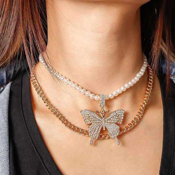 gold color crystal butterfly choker necklaces for women vintage multilayer pearl chain necklace trendy jewelry gifts chains, Silver
gold color crystal butterfly choker necklaces for women vintage multilayer pearl chain necklace trendy jewelry gifts chains, Silver