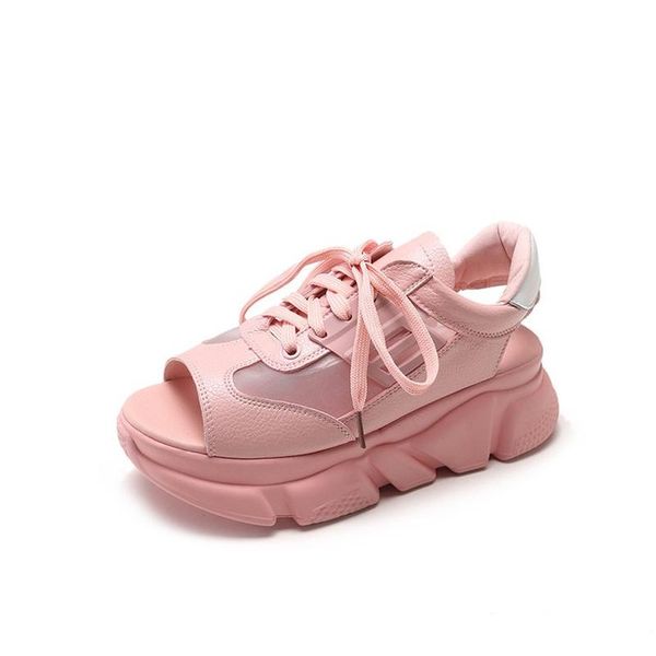 dress shoes women's sandals 2021 summer muffin thick bottom fish mouth sports with breathable mesh real leather casual, Black
dress shoes women's sandals 2021 summer muffin thick bottom fish mouth sports with breathable mesh real leather casual, Black