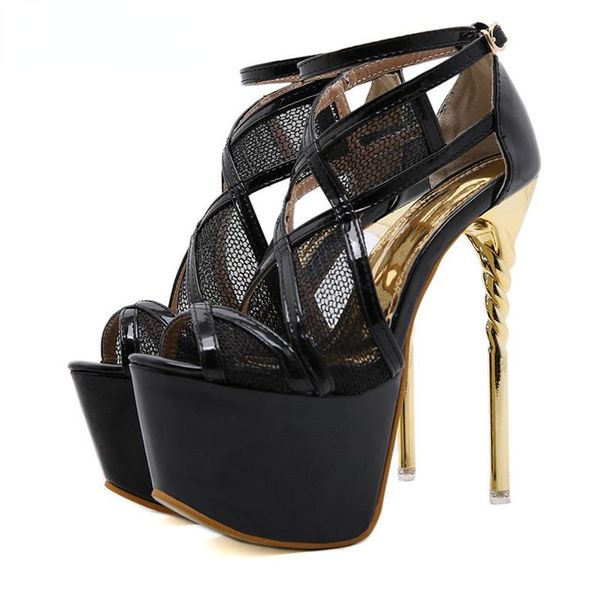dress shoes uvrcos 2021 summer ankle buckle strap platform women sandals peep toe hollow mesh thin high heels ladies party pumps, Black
dress shoes uvrcos 2021 summer ankle buckle strap platform women sandals peep toe hollow mesh thin high heels ladies party pumps, Black