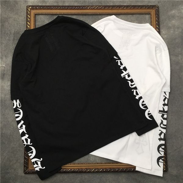 brand 2021 spring tide brand new pu leather cross neckline letter long sleeve t-shirt fake two piece set, White;black
brand 2021 spring tide brand new pu leather cross neckline letter long sleeve t-shirt fake two piece set, White;black