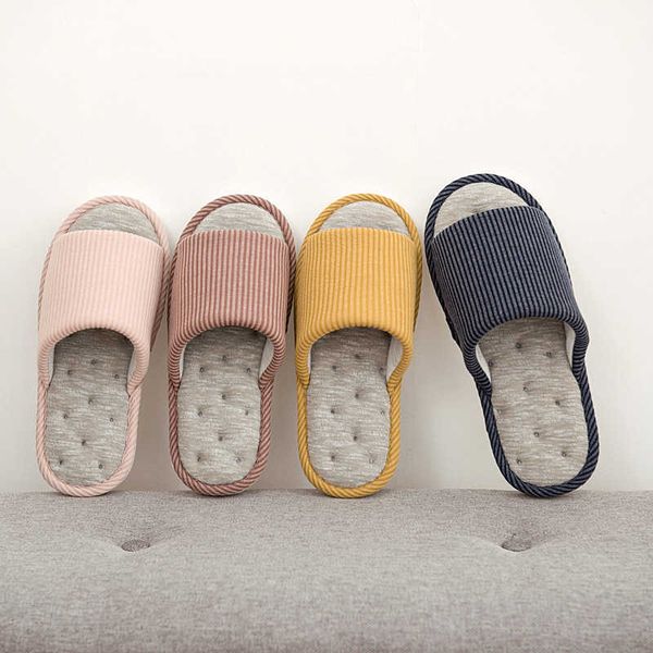 spring and autumn couple cotton linen wood floor stripe women home cloth slippers men japanese style, Black
spring and autumn couple cotton linen wood floor stripe women home cloth slippers men japanese style, Black