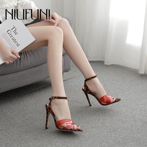 pointed toe leopard transparent women's sandals stiletto high heels buckle shoes footwear sandalias de mujer, Black
pointed toe leopard transparent women's sandals stiletto high heels buckle shoes footwear sandalias de mujer, Black