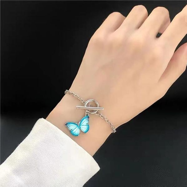 fashion simple butterfly colored glaze bracelet retro bohemian style ot button exquisite hand jewelry gift charm bracelets, Golden;silver
fashion simple butterfly colored glaze bracelet retro bohemian style ot button exquisite hand jewelry gift charm bracelets, Golden;silver