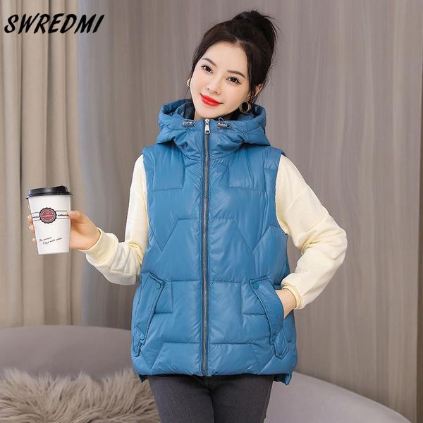 women's vests swredmi fashion vest woman jacket waistcoat mujer chaqueta loose warm ladies thick sleeveless cotton female, Black;white
women's vests swredmi fashion vest woman jacket waistcoat mujer chaqueta loose warm ladies thick sleeveless cotton female, Black;white