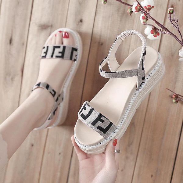 dress shoes sandals women 2021 summer wedge heels simple thick bottom sponge cake open toe buckle letter z594, Black
dress shoes sandals women 2021 summer wedge heels simple thick bottom sponge cake open toe buckle letter z594, Black