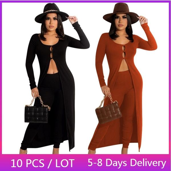 women's two piece pants wholesale items streetwear 2 sets womens outfits autumn solid skinny set hollow out long cardigan leggings, White
women's two piece pants wholesale items streetwear 2 sets womens outfits autumn solid skinny set hollow out long cardigan leggings, White