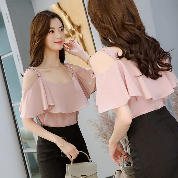 ruffles off shoulder blouses white pink sweet short sleeve elegant fashion summer clothes streetwear loose casual femme pullover 210507
ruffles off shoulder blouses white pink sweet short sleeve elegant fashion summer clothes streetwear loose casual femme pullover 210507