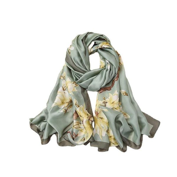 scarves 180*90cm fashion spring and summer elegant silk scarf sunscreen shawl girl's satin beach towel large print wrap hijab women, Blue;gray
scarves 180*90cm fashion spring and summer elegant silk scarf sunscreen shawl girl's satin beach towel large print wrap hijab women, Blue;gray