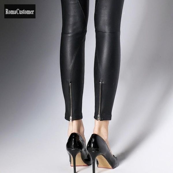women's pants & capris stretch skinny genuine leather womens elastic waist zippers korean fashion sheepskin female elegant pencil, Black;white
women's pants & capris stretch skinny genuine leather womens elastic waist zippers korean fashion sheepskin female elegant pencil, Black;white