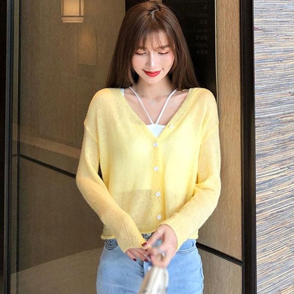 women's jackets sunshine protection 2021 knitted cardigan soild color hollow out thin sweater casual long-sleeved for women, Black;brown
women's jackets sunshine protection 2021 knitted cardigan soild color hollow out thin sweater casual long-sleeved for women, Black;brown