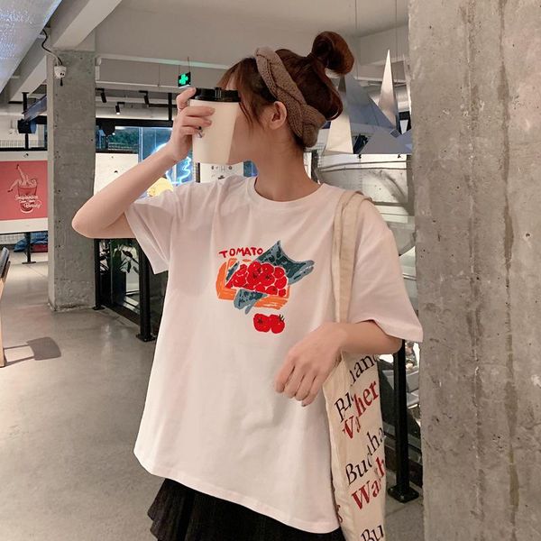 internet celebrity ins short sleeve t-shirt women's 2021 summer pure cotton white loose all-matching half
internet celebrity ins short sleeve t-shirt women's 2021 summer pure cotton white loose all-matching half