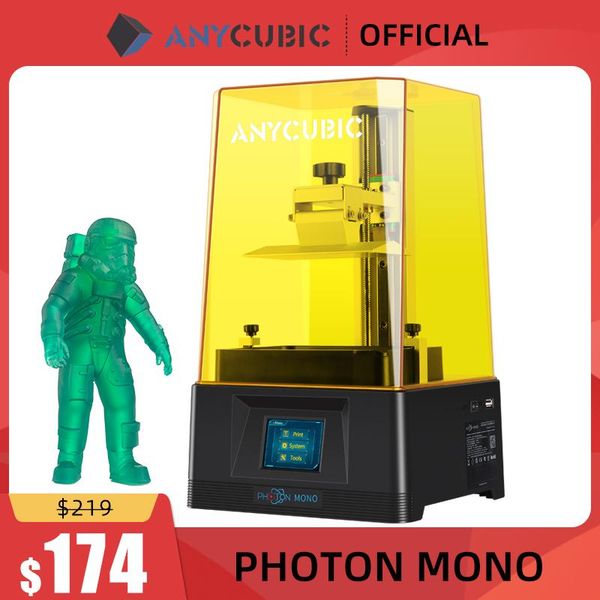 printers anycubic pon mono 3d printer uv resin with 6 inch 2k monochrome lcd screen & fast printing speed 130x80x165 mm
printers anycubic pon mono 3d printer uv resin with 6 inch 2k monochrome lcd screen & fast printing speed 130x80x165 mm
