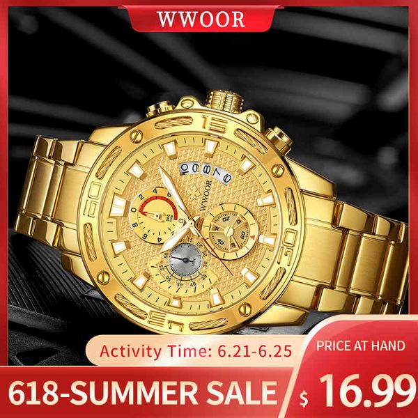 watches wwoor 2021 fashion mens brand luxury gold full steel quartz watch men waterproof sport chronograph relogio masculino, Slivery;brown
watches wwoor 2021 fashion mens brand luxury gold full steel quartz watch men waterproof sport chronograph relogio masculino, Slivery;brown