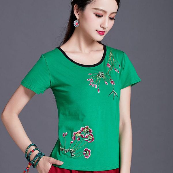 women's t-shirt ethnic flower embroidery t shirt women plus size summer short sleeve cotton tees o neck white ladies clothes
women's t-shirt ethnic flower embroidery t shirt women plus size summer short sleeve cotton tees o neck white ladies clothes