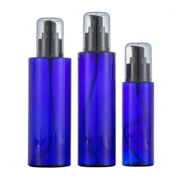 storage bottles & jars 100ml 200ml 250ml empty blue plastic pet bottle black lotion pump clear cover cosmetic packaging refillable container
storage bottles & jars 100ml 200ml 250ml empty blue plastic pet bottle black lotion pump clear cover cosmetic packaging refillable container