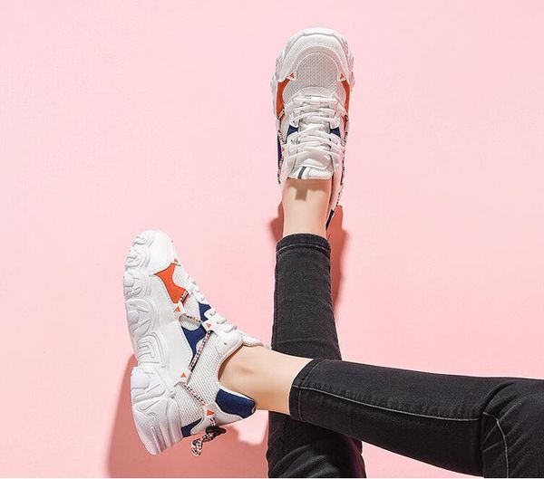 spring and autumn casual daddy shoes women's white black khaki size 36-40 
spring and autumn casual daddy shoes women's white black khaki size 36-40