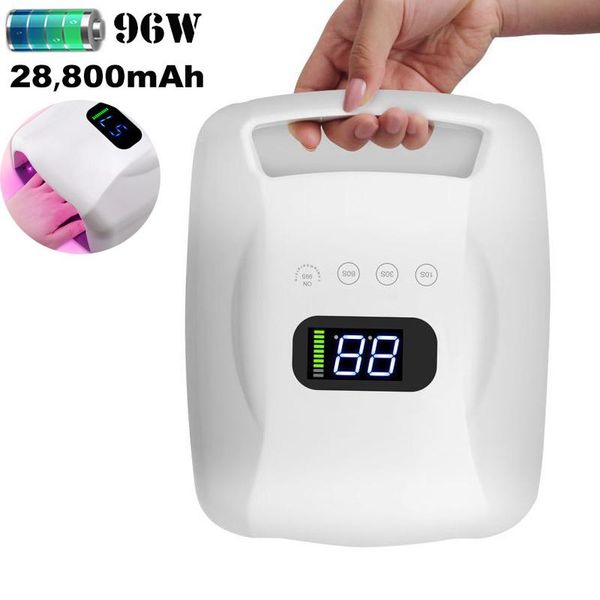 nail dryers 2021 arrival rechargeable uv lamp red light gel polish dryer manicure led potherapy pedicure