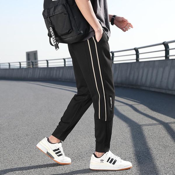 men's pants 2021 summer handsome versatile fashion trousers leisure sports ice thin junior high school students, Black
men's pants 2021 summer handsome versatile fashion trousers leisure sports ice thin junior high school students, Black