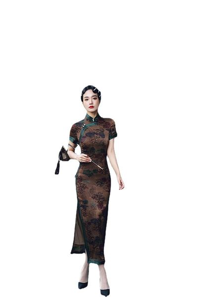 ethnic clothing h.rong.x summer chinesestyle retro cheongsam dress elegant bodycon improved seersucker chipao fashion party women long qipao, Red
ethnic clothing h.rong.x summer chinesestyle retro cheongsam dress elegant bodycon improved seersucker chipao fashion party women long qipao, Red