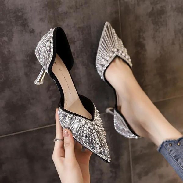 dress shoes zapatos de mujer women casual crystal glitter heel lady party night club comfort pumps f9280, Black
dress shoes zapatos de mujer women casual crystal glitter heel lady party night club comfort pumps f9280, Black