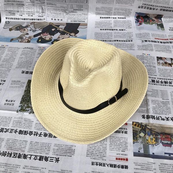 stingy brim hats summer men's sun fashion western cowboy foldable straw beach visor with belt, Blue;gray
stingy brim hats summer men's sun fashion western cowboy foldable straw beach visor with belt, Blue;gray