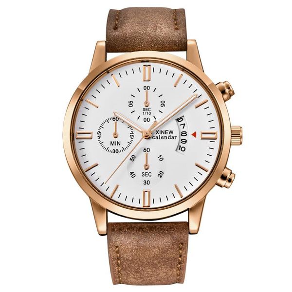 wristwatches reloj hombre erkek kol saati watch men sport men's stainless steel case leather band quartz analog wristwatch, Slivery;brown
wristwatches reloj hombre erkek kol saati watch men sport men's stainless steel case leather band quartz analog wristwatch, Slivery;brown