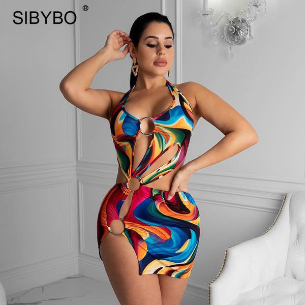 sibybo v-neck print summer dress women sleeveless lace up mini dresses female hollow out beachwear party vestidos 2021, Black;white
sibybo v-neck print summer dress women sleeveless lace up mini dresses female hollow out beachwear party vestidos 2021, Black;white