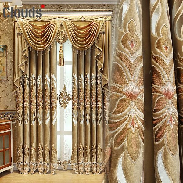 curtain & drapes luxury european-style atmospheric coffee color hollow embroidery curtains for living dining room bedroom.
curtain & drapes luxury european-style atmospheric coffee color hollow embroidery curtains for living dining room bedroom.