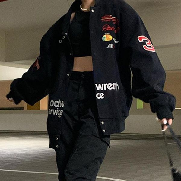 women's jackets b-toto tide brand american retro black embroidery baseball jacket female ins spring and autumn 2021 fashion, Black;brown
women's jackets b-toto tide brand american retro black embroidery baseball jacket female ins spring and autumn 2021 fashion, Black;brown